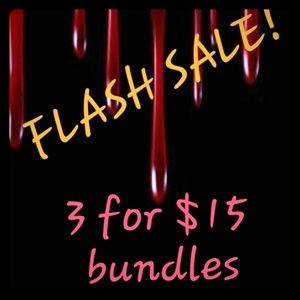 Accepting 3 for $15 bundles!!